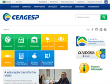 Tablet Screenshot of ceagesp.gov.br